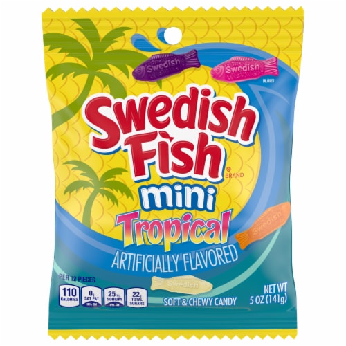 Swedish Fish Mini Tropical Soft & Chewy Candy Perspective: front