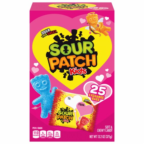Sour Patch Kids Valentine's Day Candy Perspective: front