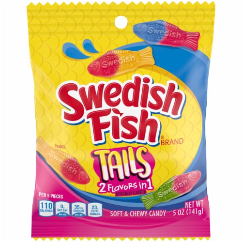 Swedish Fish Tails Soft & Chewy Candy Perspective: front