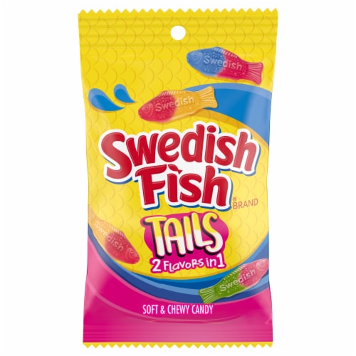 Swedish Fish Tails 2 Flavors In 1 Soft & Chewy Candy