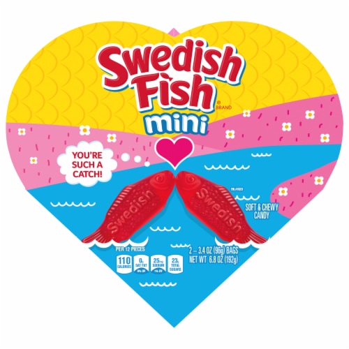 Swedish Fish® Soft & Chewy Candy Heart, 2 ct / 3.4 oz - Ralphs