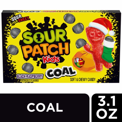 Sour Patch Kids Holiday Black Raspberry Coal Theater Box Candy, 3.1 oz -  Kroger