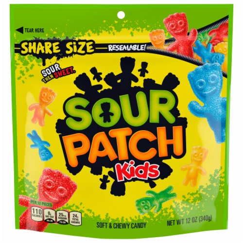 SOUR PATCH KIDS Soft & Chewy Candy Share Size Perspective: front