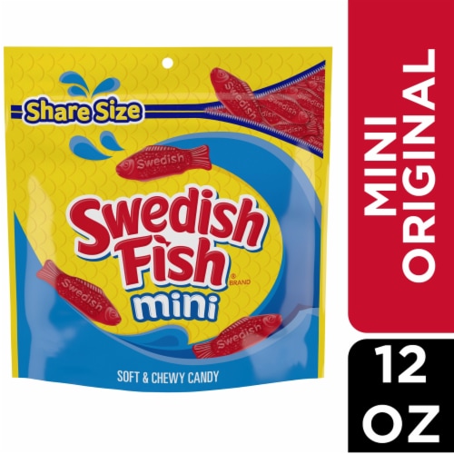 SWEDISH FISH Mini Soft & Chewy Candy Share Size Perspective: front