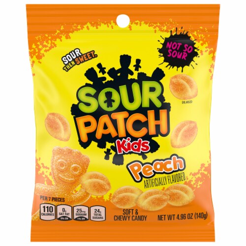 Sour Patch Kids Peach Soft & Chewy Candy Perspective: front