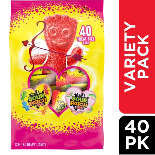 Sour Patch Kids Friendship Exchange Valentine Candy Snack Packs Perspective: front
