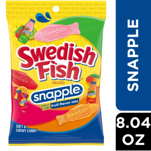 SWEDISH FISH Snapple Soft & Chewy Candy Perspective: front
