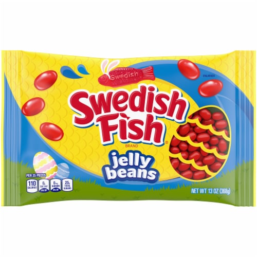 Swedish Fish Red Jelly Beans Easter Candy Perspective: front