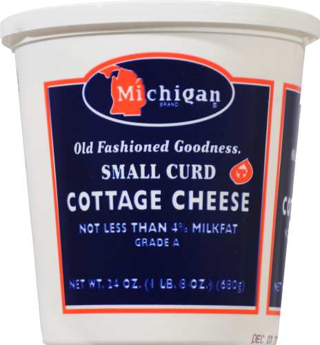 Michigan Small Curd Cottage Cheese Perspective: front