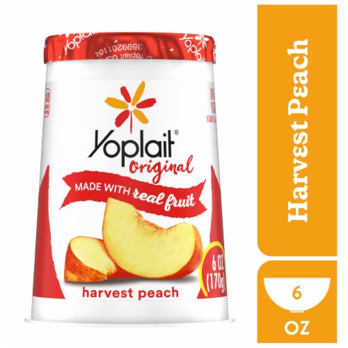 Yoplait Original Harvest Peach Low Fat Yogurt Cups