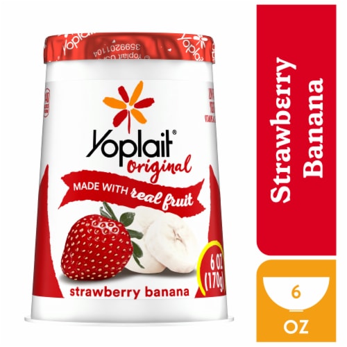 Yoplait Original Strawberry Banana Low Fat Yogurt Cup