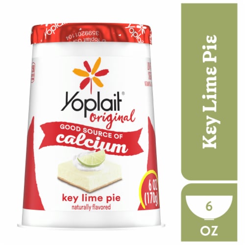 Yoplait Original Key Lime Pie Low Fat Yogurt Cup Perspective: front