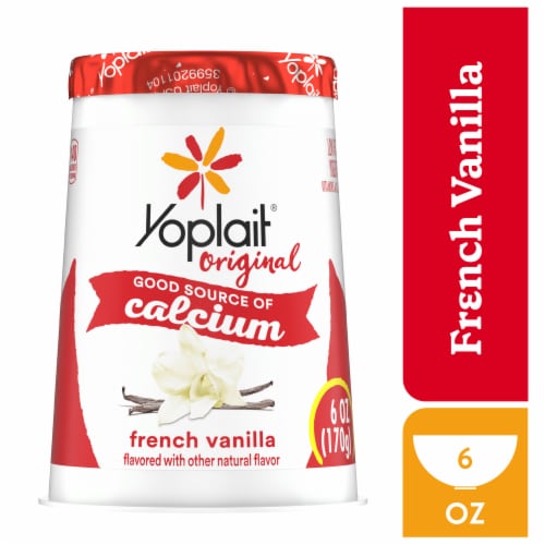 Yoplait Original Low Fat French Vanilla Yogurt Cup Perspective: front
