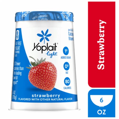Yoplait Light Fat Free Strawberry Yogurt Cup, 6 oz - Harris Teeter
