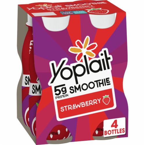 Yoplait® Strawberry Flavored Smoothie Perspective: front