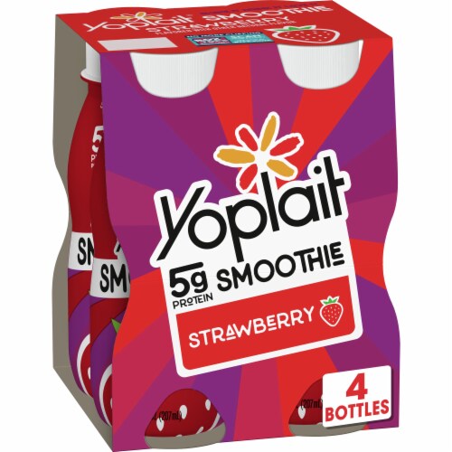 Yoplait® Strawberry Flavored Smoothie Perspective: front