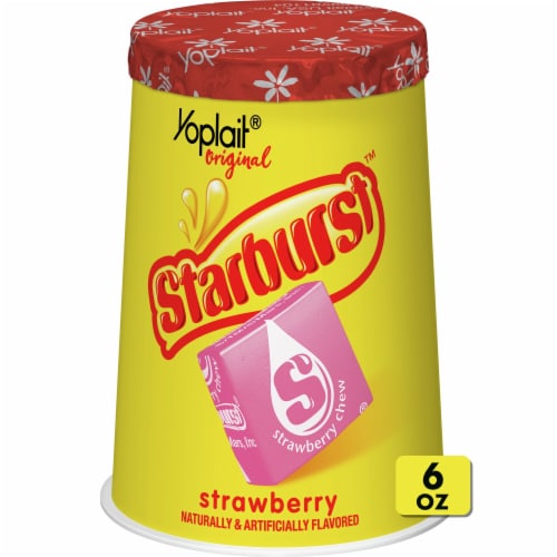 Yoplait Original Starburst Strawberry Low Fat Yogurt Cup Perspective: front