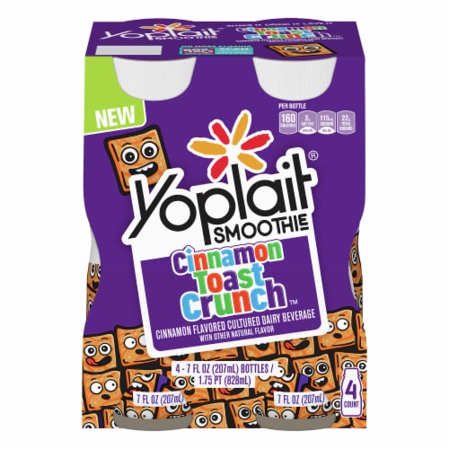 Yoplait Cinnamon Toast Crunch Smoothies Perspective: front