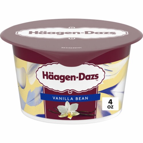 Haagen Dazs Vanilla Bean Cultured Crème Yogurt Style Snack Perspective: front