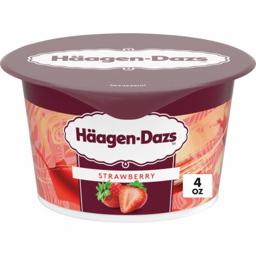 Haagen Dazs Strawberry Cultured Creame Yogurt Perspective: front