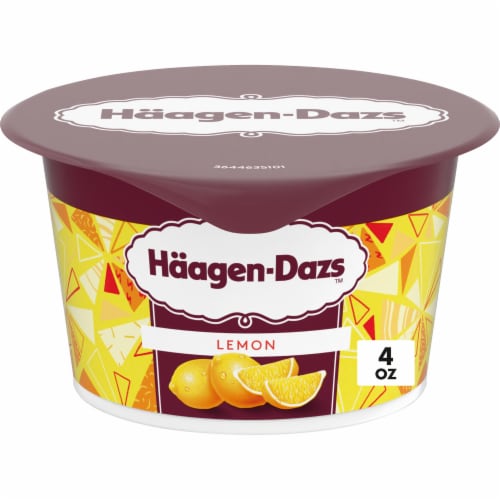 Haagen Dazs Lemon Cultured Crème Yogurt Style Snack Perspective: front