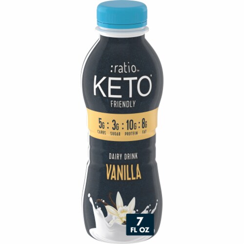 :ratio Vanilla Ten g Protein Keto Friendly Dairy Drink Perspective: front