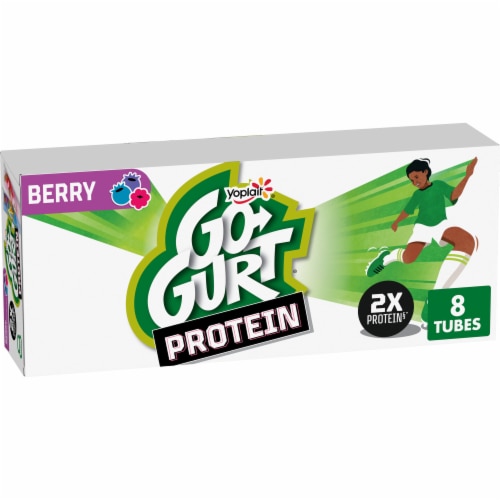 Go-GURT Protein Berry Kids Low Fat Yogurt Tubes