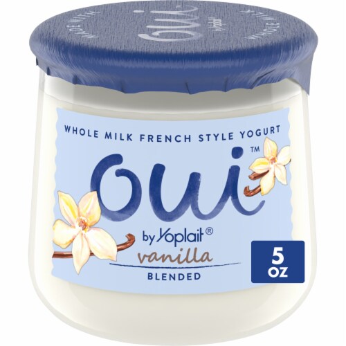 Oui by Yoplait Vanilla Whole Milk French Style Yogurt Jar Perspective: front