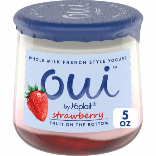 Oui by Yoplait Strawberry Whole Milk French Style Yogurt Jar