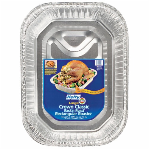 EZ Foil Rack 'N' Roast Rectangle Roaster Pan Z01919 Pack of 12, 12