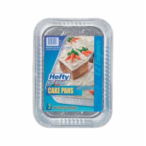 EZ Foil Z94944 Foil Rectangular Cake Pan  Aluminum - 13 x 9 x 2 in. - pack of 12 Perspective: front