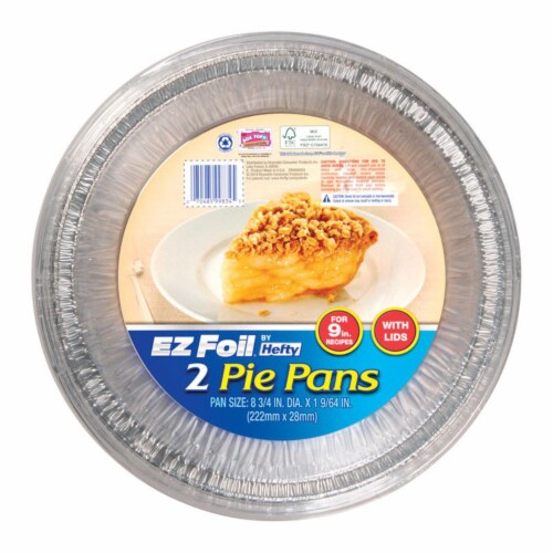 Ez Foil 6798599 9 in. EZ Foil Pie Pan, Silver - Pack of 9 Perspective: front