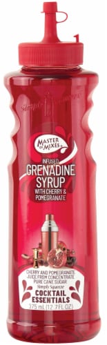 Master of Mixes Grenadine Syrup Perspective: front