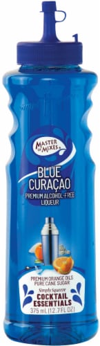 Master of Mixes® Blue Curacao Alcohol-Free Liqueur Perspective: front