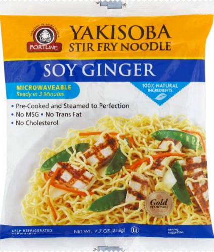 Fortune Yakisoba Soy Ginger Noodles Perspective: front