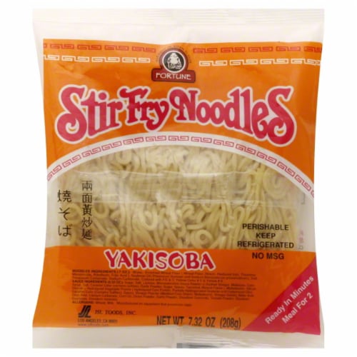 Yakisoba Stir Fry Noodles Perspective: front