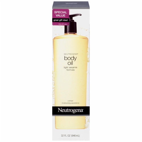 Neutrogena® Light Sesame Formula Moisturizing Body Oil Perspective: front