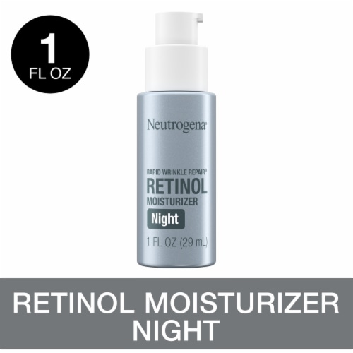 Neutrogena Rapid Wrinkle Repair Retinol Night Face Moisturizer with Retinol & Hyaluronic Acid Perspective: front