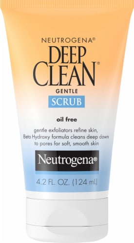 Neutrogena Deep Clean Gentle Daily Facial Scrub, Oil-Free Face Wash Perspective: front
