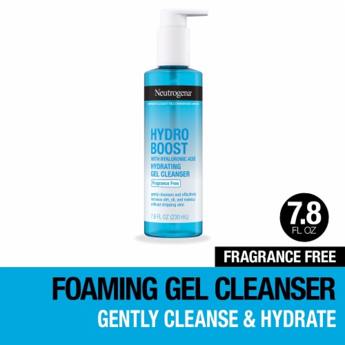Neutrogena Hydro Boost Fragrance Free Hydrating Gel Cleanser Perspective: front