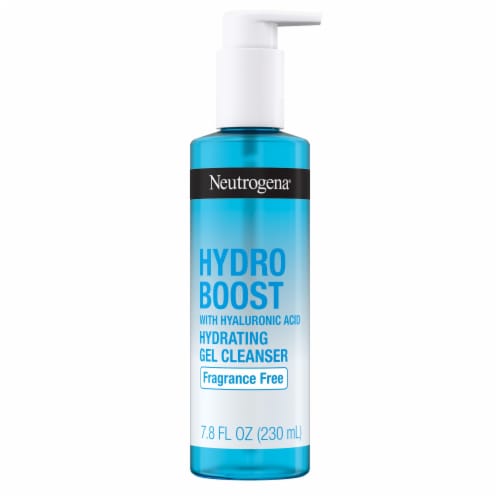 Neutrogena Hydro Boost Hydrating Face Wash Gel Fragrance Free with Hyaluronic Acid Perspective: front