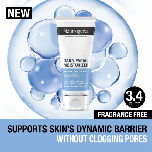 Neutrogena Fragrance Free Facial Moisturizer, Vitamin E Perspective: front