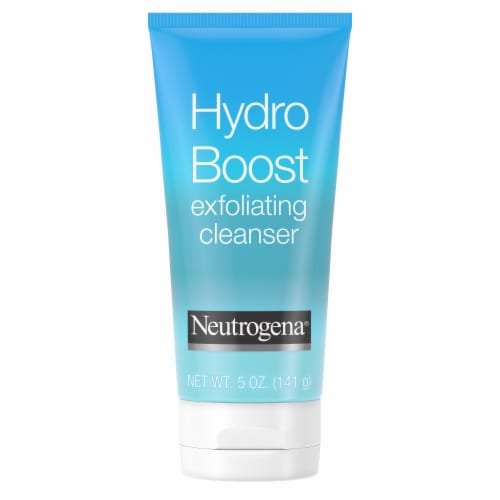 Neutrogena Hydro Boost Daily Face Wash Gentle Exfoliating with Hyaluronic Acid Oil-Free Perspective: front