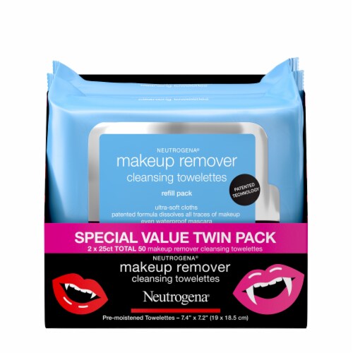 Neutrogena® Makeup Remover Cleansing Towelettes Twin Pack Perspective: front