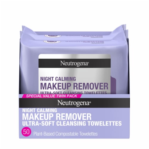 Neutrogena Night Calming Makeup Remover Cleansing Towelettes Perspective: front