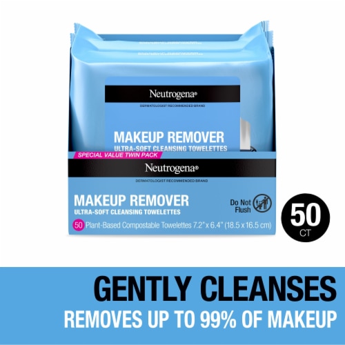 Neutrogena Makeup Remover Wipes & Face Cleansing Towelettes Perspective: front