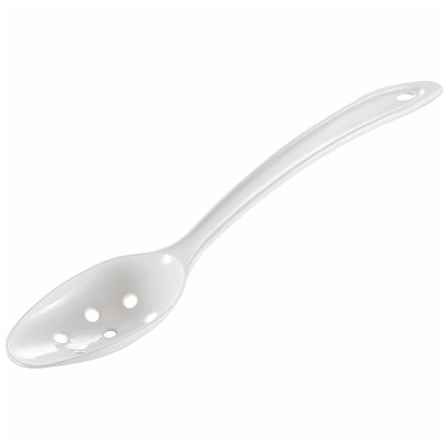 Hutzler Perforated Spoon - White Perspective: front