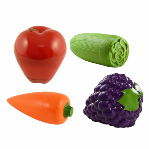 Hutzler Fruit and Veggie & Dip to Go Set Perspective: front