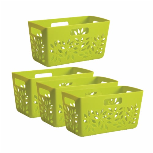 Hutzler Pantry Basket Set - Green Perspective: front