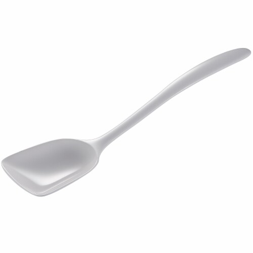 Gourmac 11-Inch Melamine Spoon, White Perspective: front